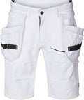 Kansas Evolve Stretch Håndværkershorts - Hvid - C46