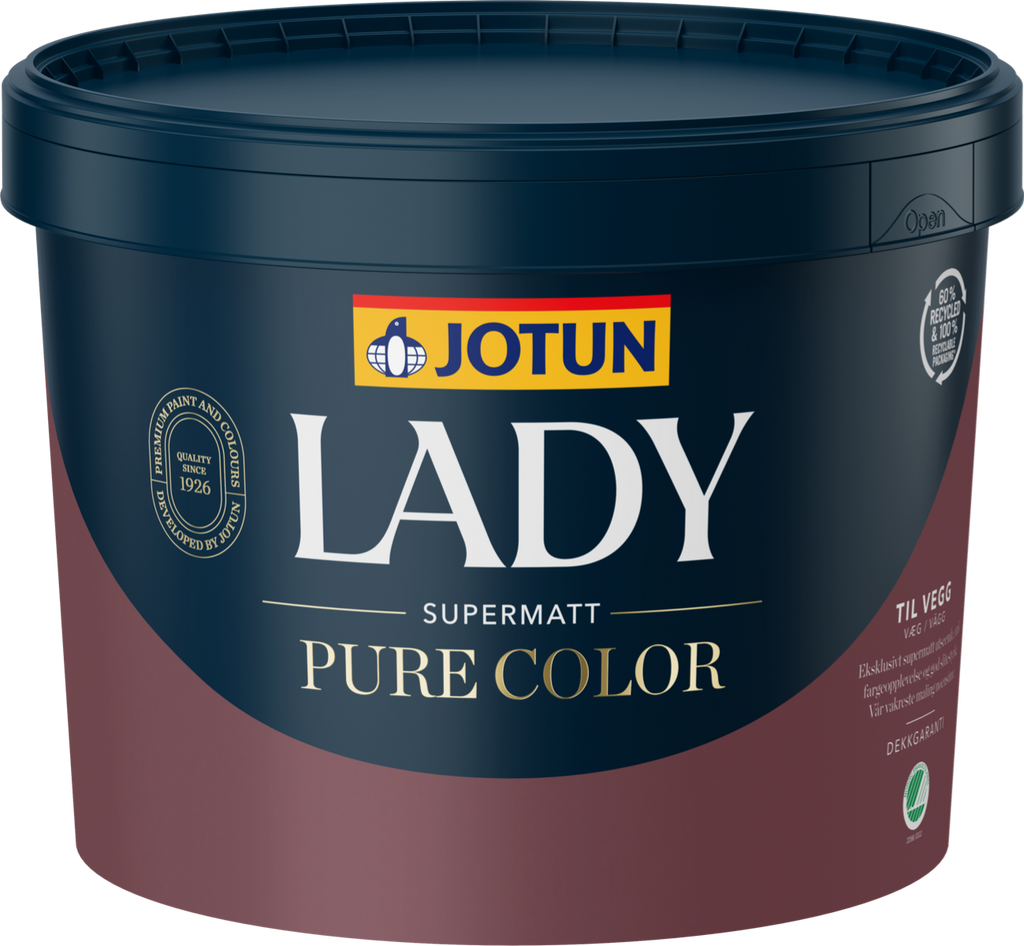 Jotun - Lady Pure Color vægmaling Supermat glans 1