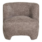 Nazare Loungestol i beige stof med sorte ben