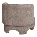Nazare Loungestol i beige stof med sorte ben