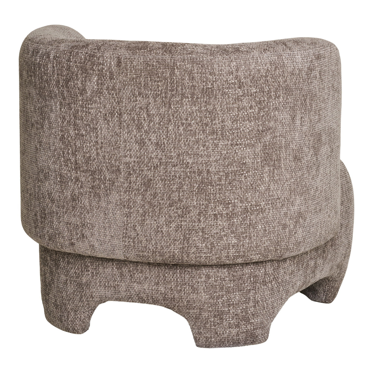 Nazare Loungestol i beige stof med sorte ben