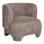 Nazare Loungestol i beige stof med sorte ben