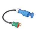 Blue Electric Stikadapter/omformer CEE til DK stik