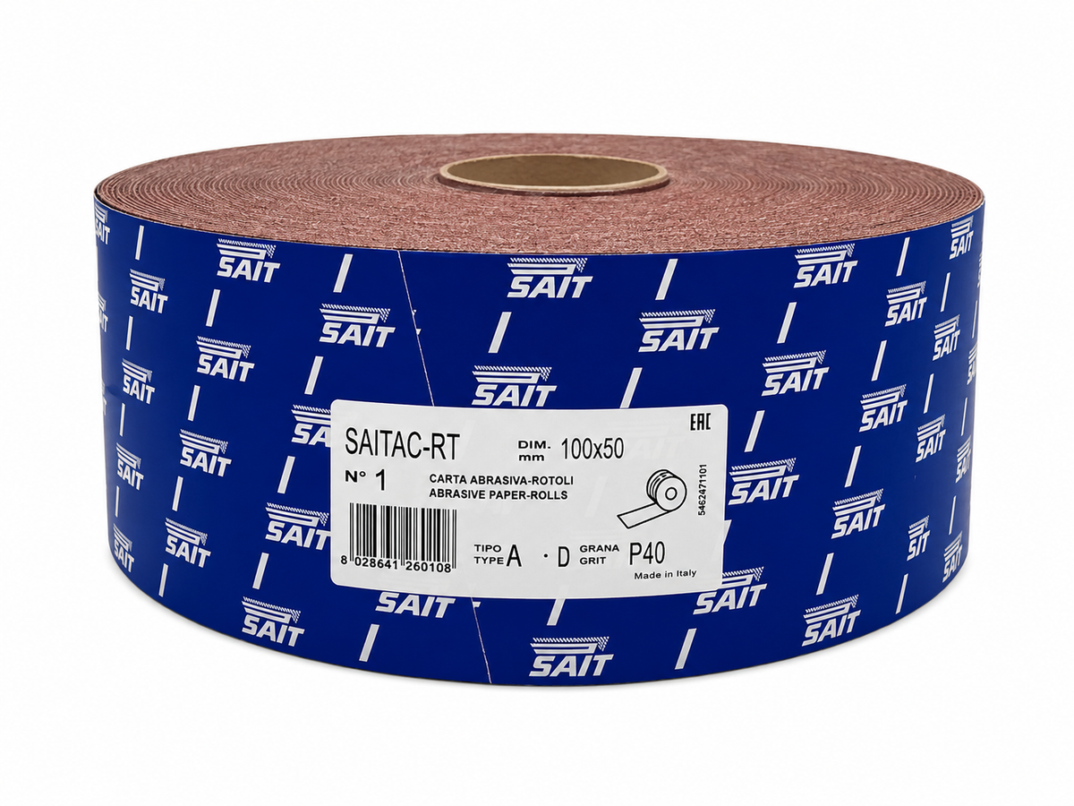 Sait Sandpapir i rulle - 100mm x 50 Meter
