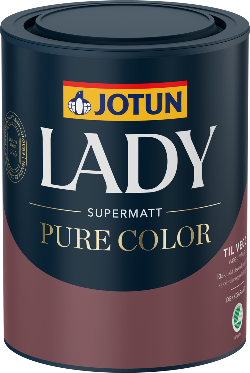 Jotun - Lady Pure Color vægmaling Supermat glans 1