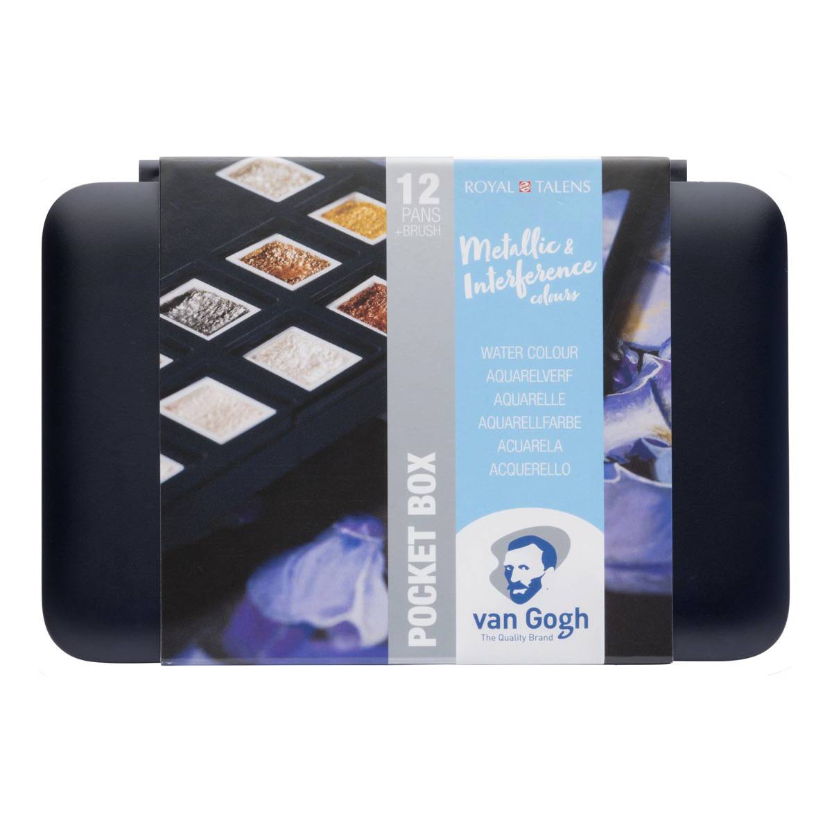 Van Gogh Akvarelbox - metalliske farver