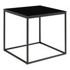 Vita Hjørnebord - Hjørnebord, sort, sort stel 45x45x45 cm