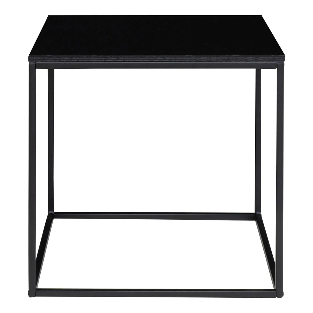 Vita Hjørnebord - Hjørnebord, sort, sort stel 45x45x45 cm