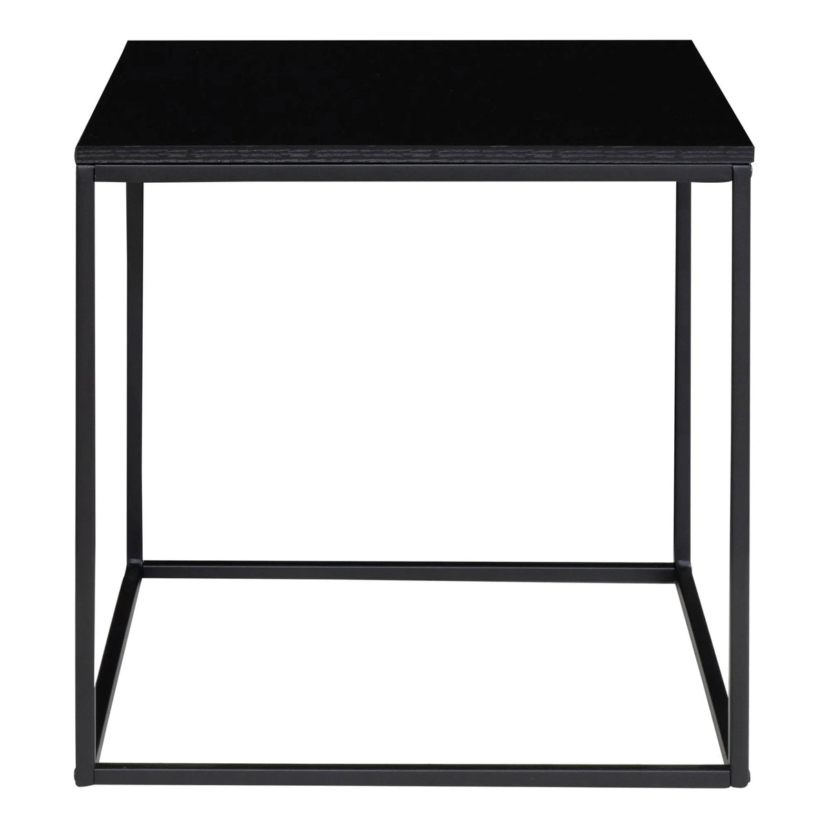 Vita Hjørnebord - Hjørnebord, sort, sort stel 45x45x45 cm