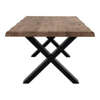 Toulon Sofabord - Sofabord, smoked olieret eg med bølget kant 70x120xh50 cm
