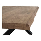 Toulon Sofabord - Sofabord, smoked olieret eg med bølget kant 70x120xh50 cm