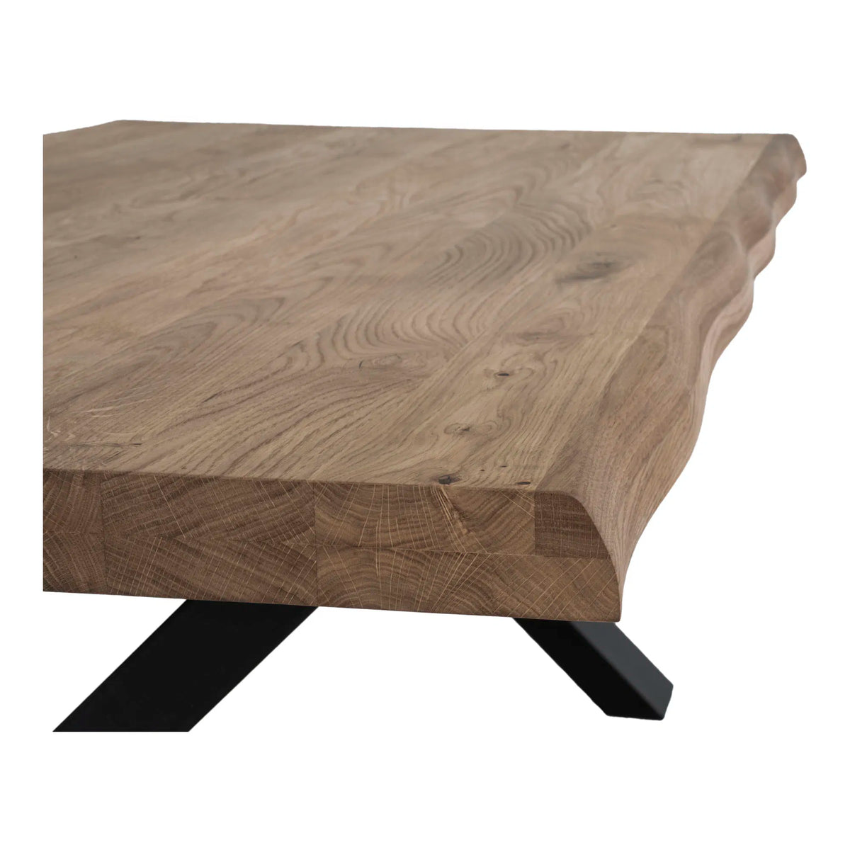 Toulon Sofabord - Sofabord, smoked olieret eg med bølget kant 70x120xh50 cm