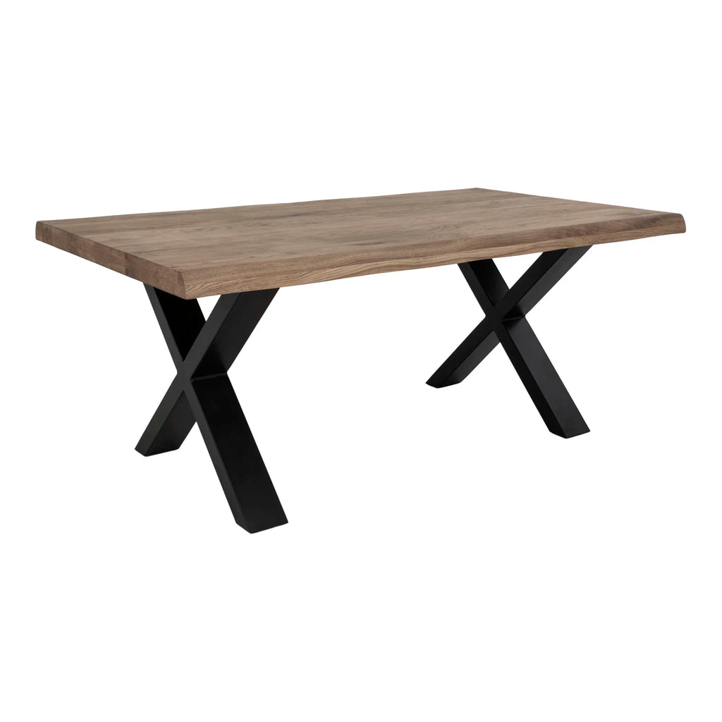 Toulon Sofabord - Sofabord, smoked olieret eg med bølget kant 70x120xh50 cm