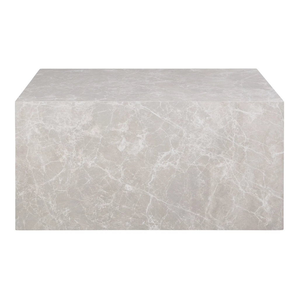 Prague Sofabord - Sofabord, marmor look, beige 60x80x40 cm