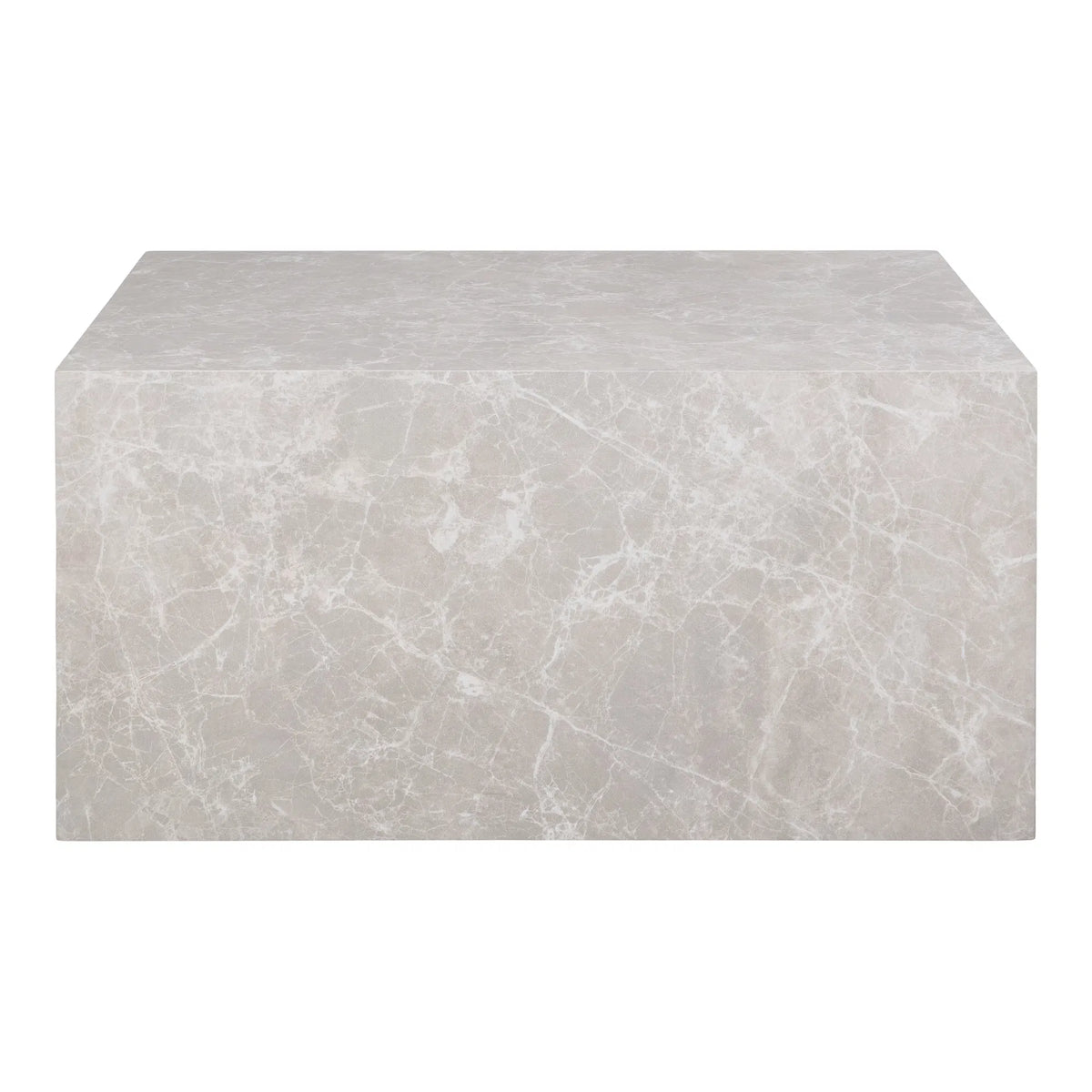 Prague Sofabord - Sofabord, marmor look, beige 60x80x40 cm