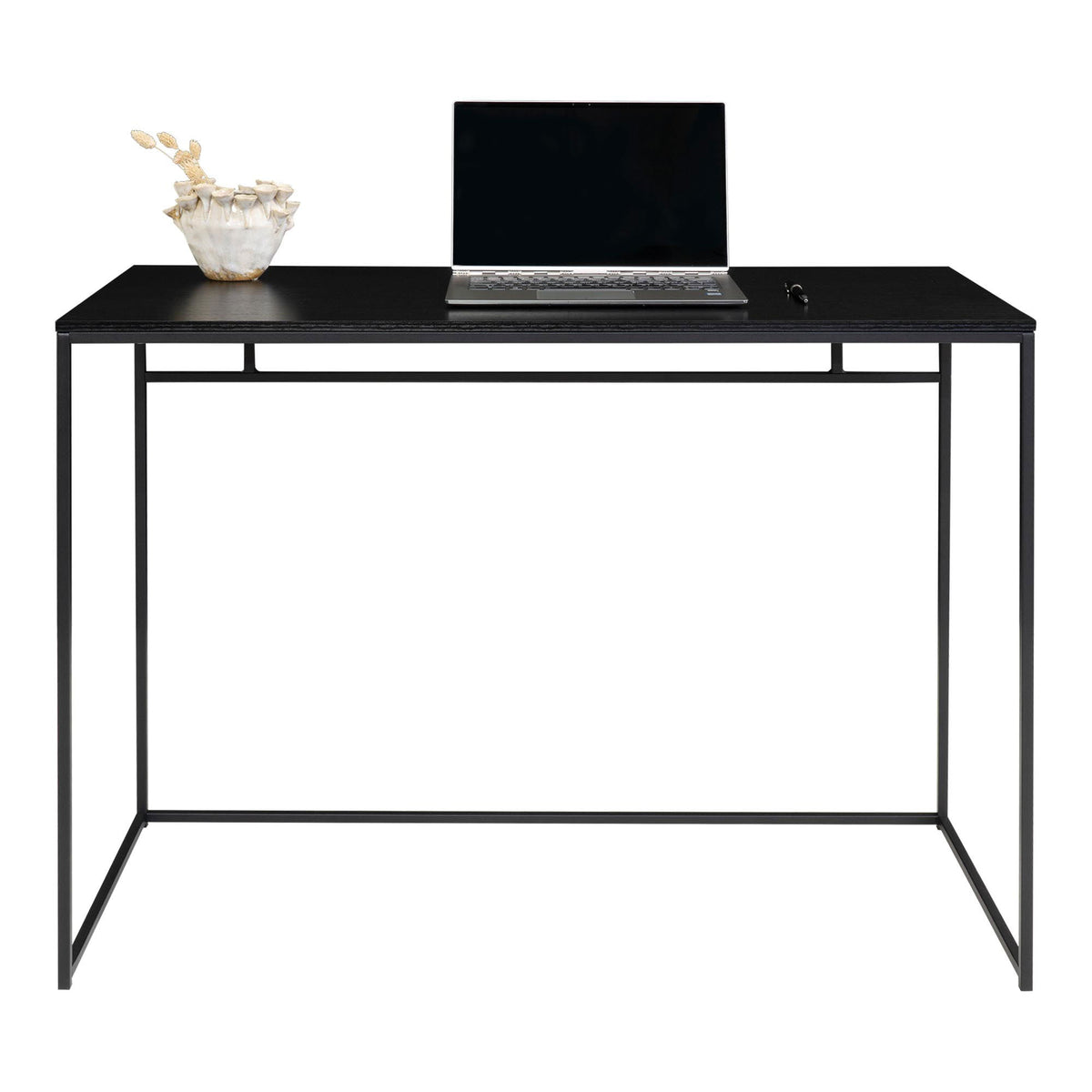 Vita Skrivebord - Skrivebord, sort med sort stel 100x45x75 cm