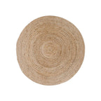 Bombay Tæppe - Tæppe, flettet jute, natur ø90 cm