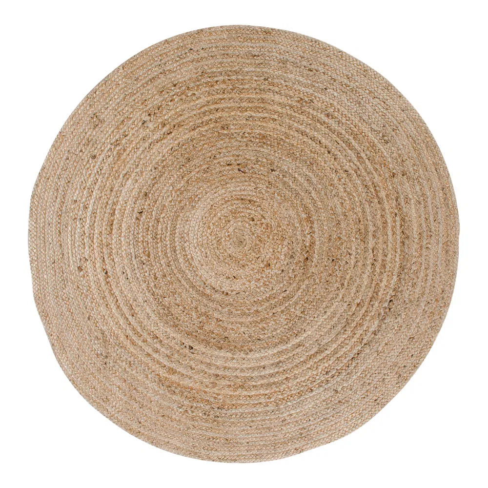 Bombay Tæppe - Tæppe, flettet jute, natur ø180 cm