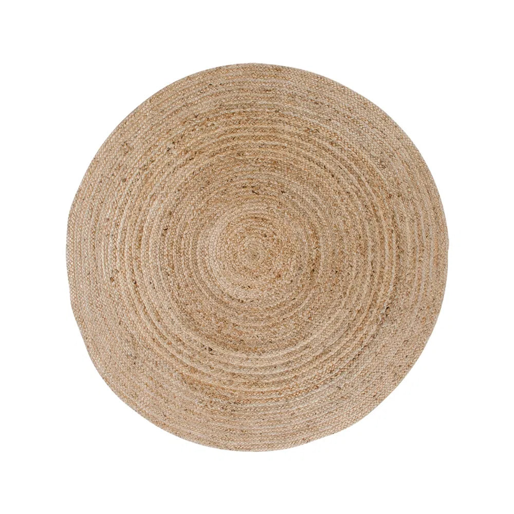 Bombay Tæppe - Tæppe, flettet jute, natur ø120 cm