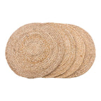 Bombay Dækkeservietter, sæt af 4 - Dækkeservietter, flettet jute, natur ø38 cm, sæt af 4