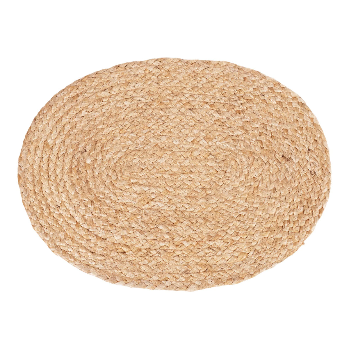 Bombay Dækkeservietter - Dækkeservietter, flettet jute, natur, oval 35x45 cm, sæt af 4