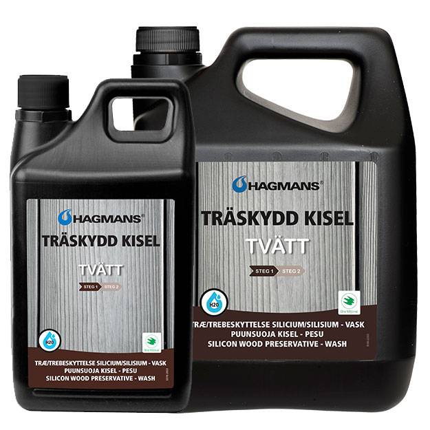 Hagmans Kisel Wood Cleaner - Trin 1 til flotte grånede terrasse 4 liter