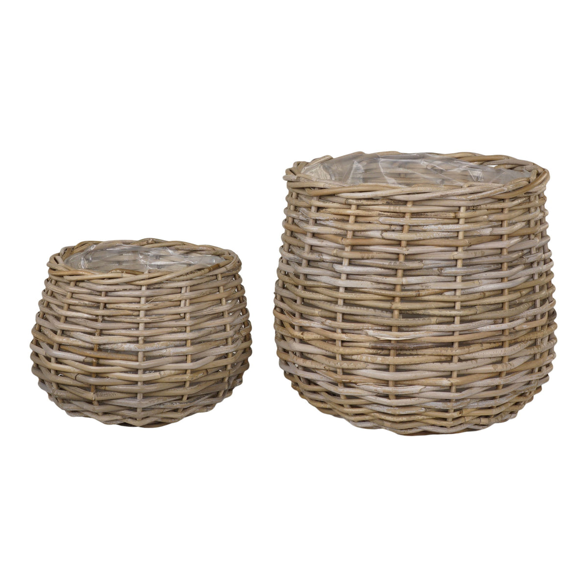 Pulo Kurve - Kurve, kubu rattan, natur sæt af 2