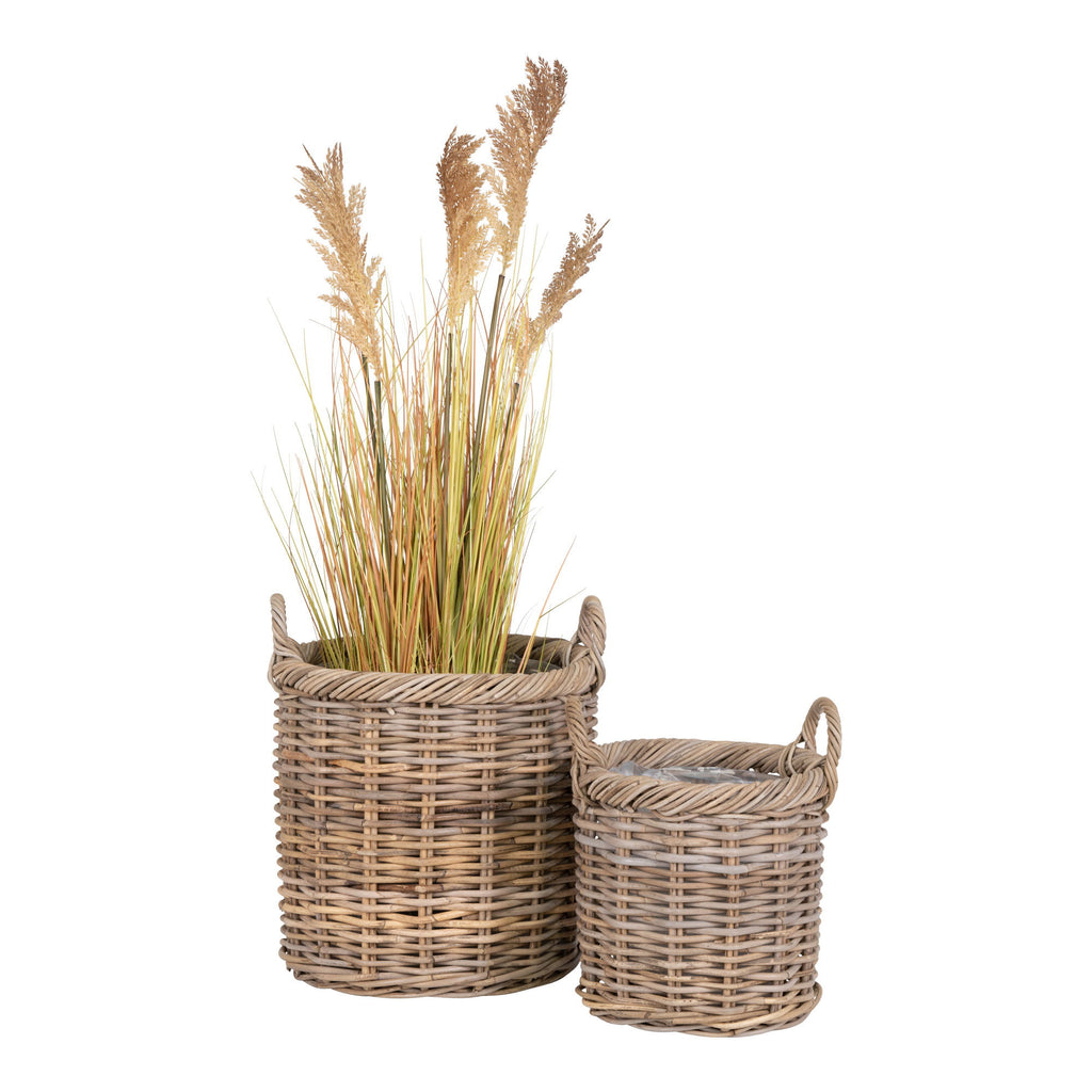 Gili Kurve - Kurve, kubu rattan, natur sæt af 2