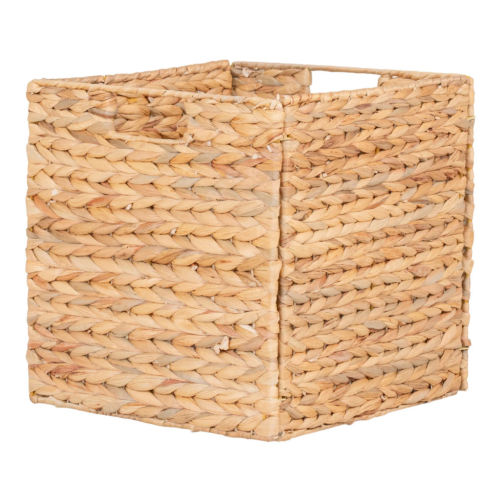 Passo Kurv - Kurv, foldbar, vandhyacint, natur, 30x30x30 cm