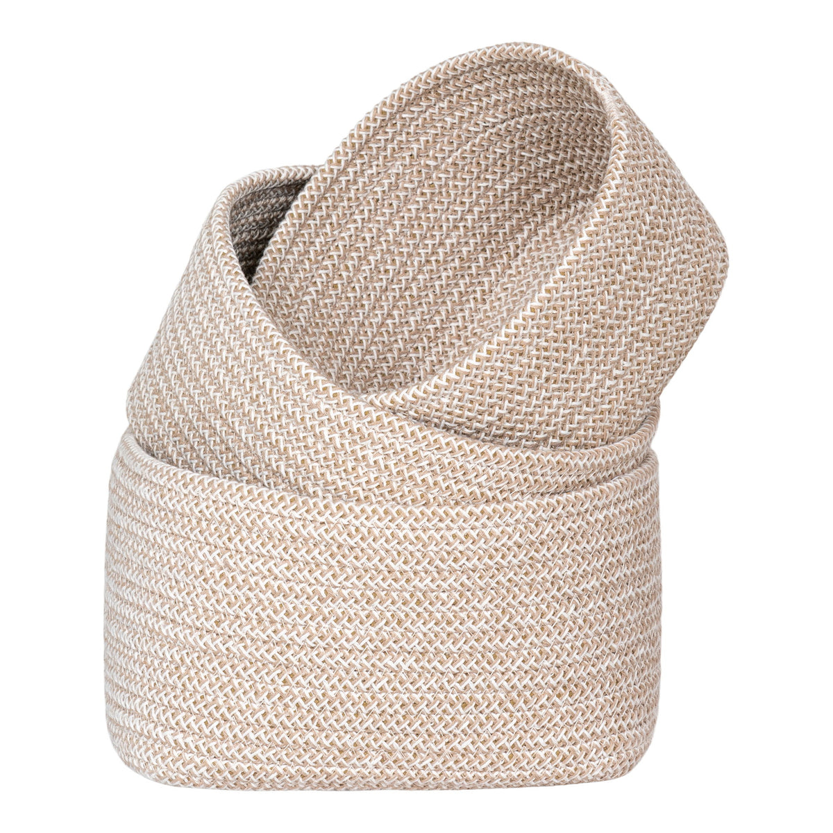 Cadima Kurve - Kurve, bomuld, beige, sæt af 3