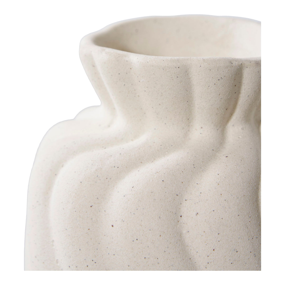 Vase - Vase, keramik, hvid, sæt af 2