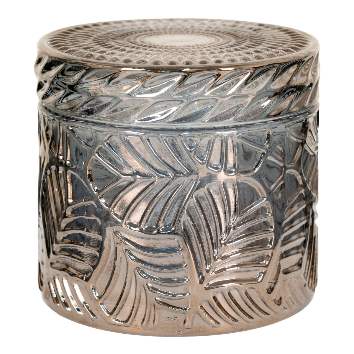 Krukker - Krukker, glas, røgfarvet, runde, ø9x8,5 cm, sæt af 2