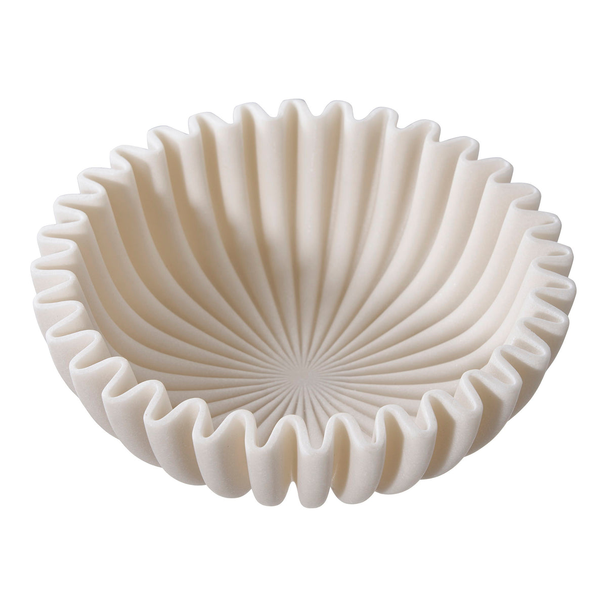 Skål - Skål, polyresin, beige ø20x6,5 cm
