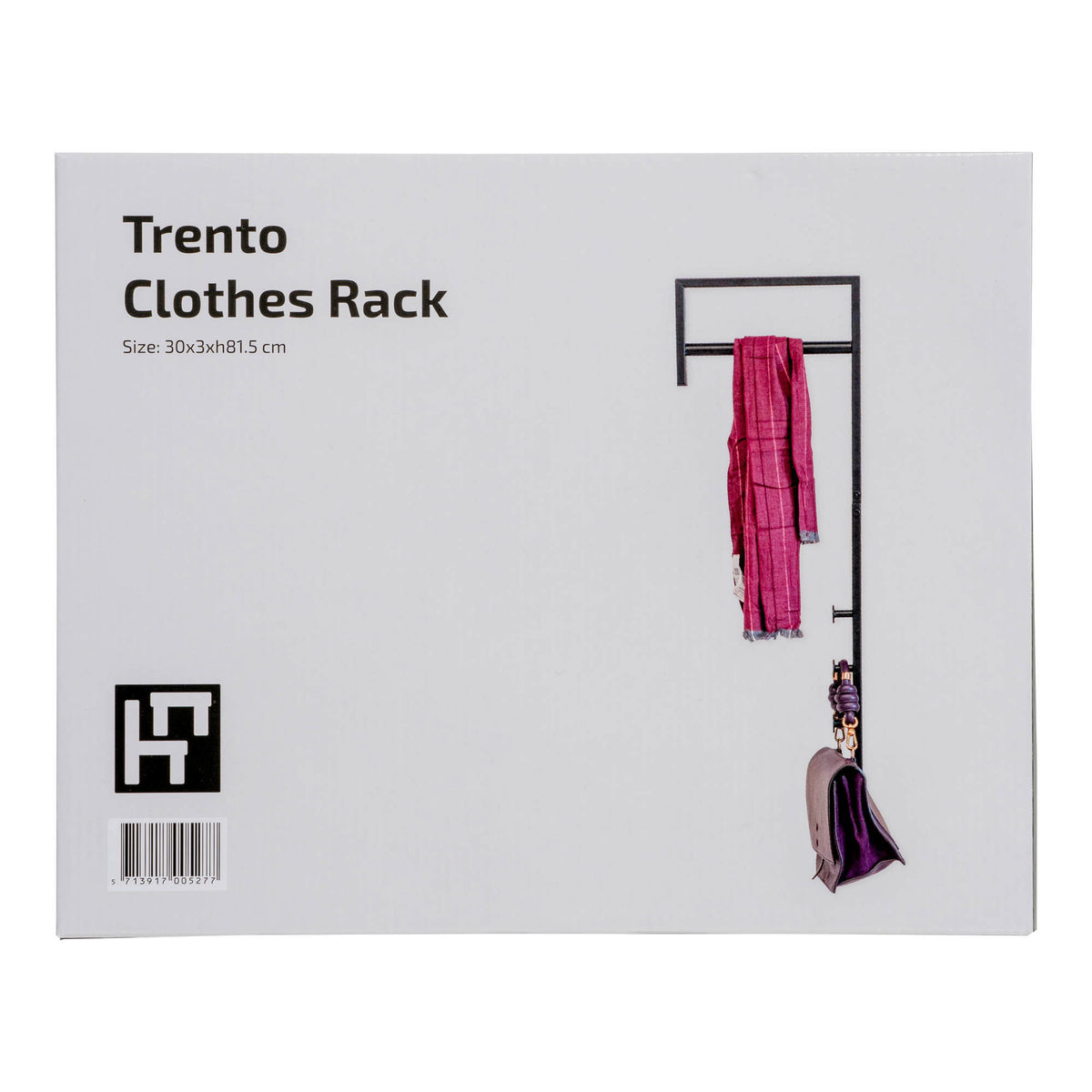 Trento Tøjstativ - Tøjstativ, metal, sort