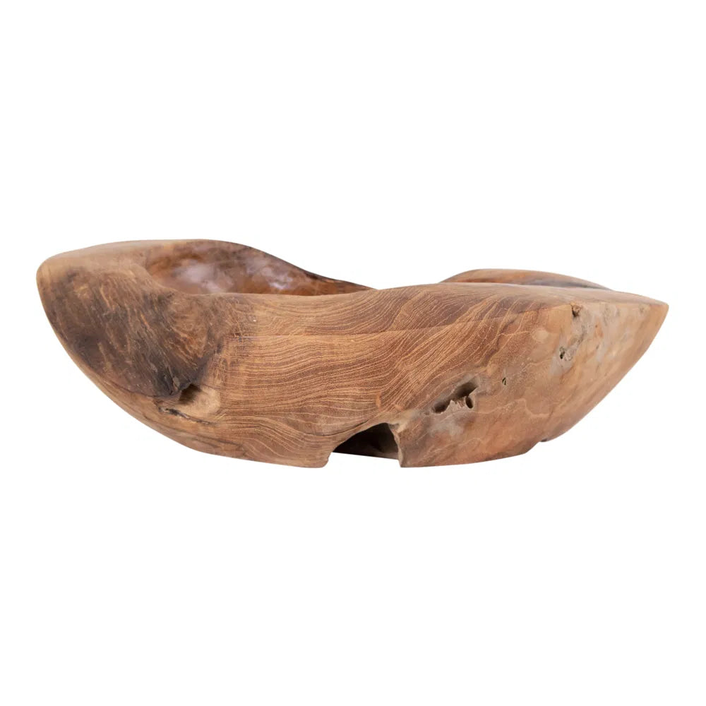 Rio Skål - Skål i teaktræ, natur, Ø30x10 cm