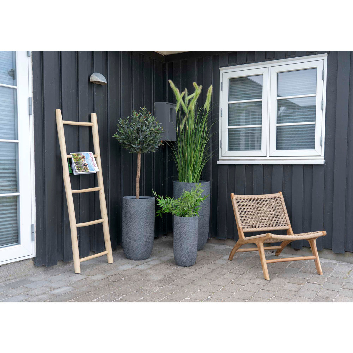 Stige - Dekorationsstige i teak wood, natur, 50x150 cm