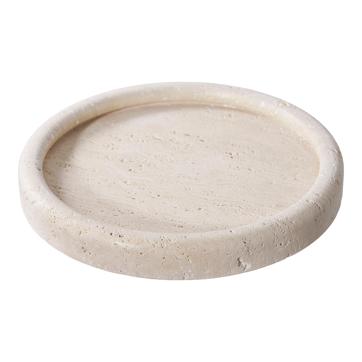 Bakke - Bakke, travertin, natur, ø25,5 cm