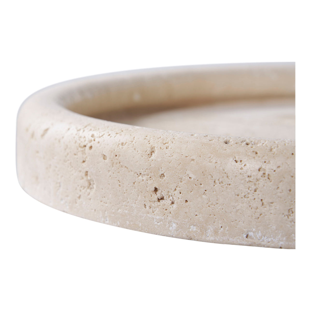 Bakke - Bakke, travertin, natur, ø25,5 cm