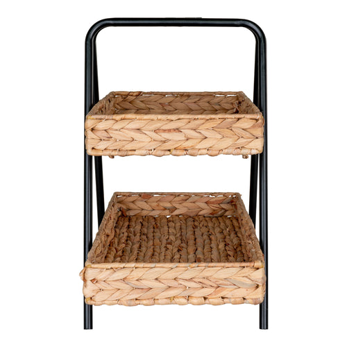 Alfaro Bakke - Bakke i vandhyacint/metal, natur/sort, 42x23x43,5 cm
