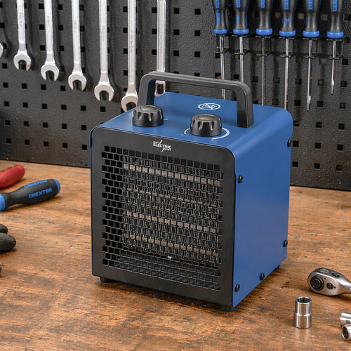 Blue Electric Varmeblæser - 2KW 230V keramisk