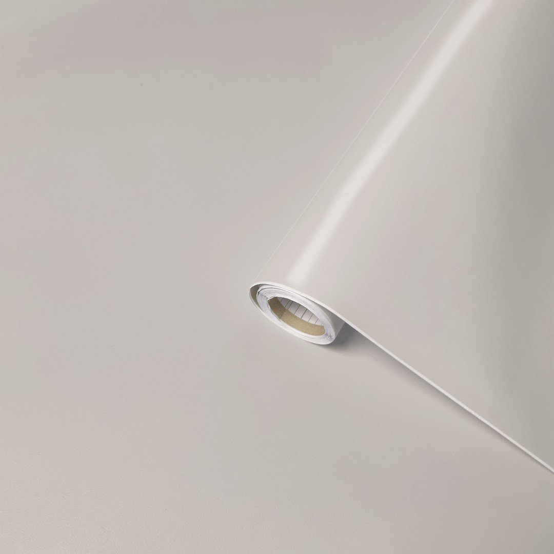 Lenco selvklæbende folie - Creme - 45x200 cm.