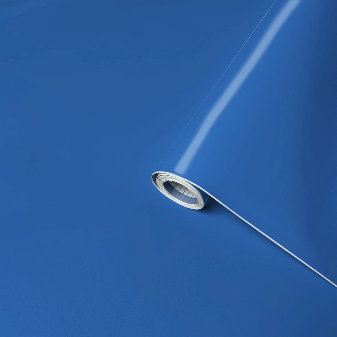 Lenco selvklæbende folie - Petrol Blue - 45x200 cm.