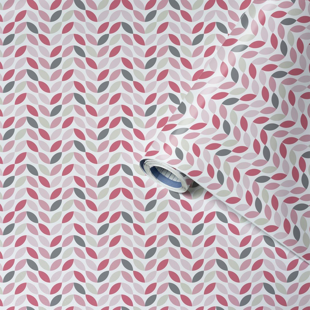 Lenco selvklæbende folie - Petals - 45x200 cm.
