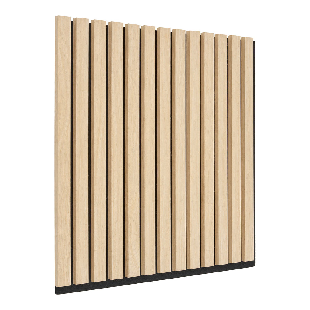 Akustikpanel - Akustikpanel, træfiner, natur, egetræslook 520x520x22 mm