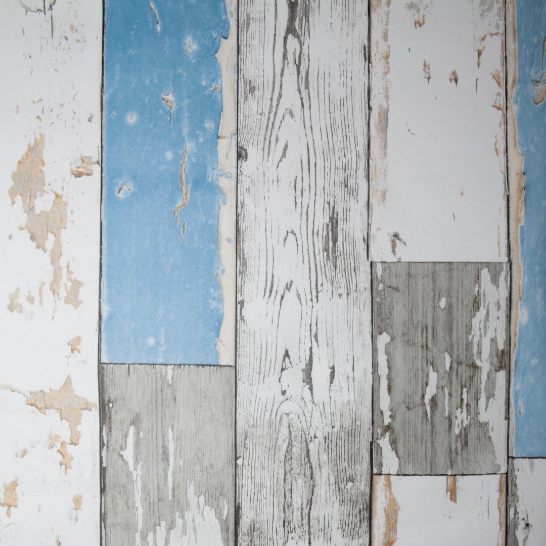 Lenco selvklæbende folie - Scrapwood - 45x200 cm.