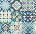 Lenco selvklæbende folie - Tiles Cassablue - 45x200 cm.