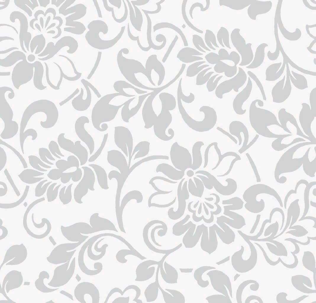 Lenco selvklæbende folie - Heritage Silver - 45x200 cm.