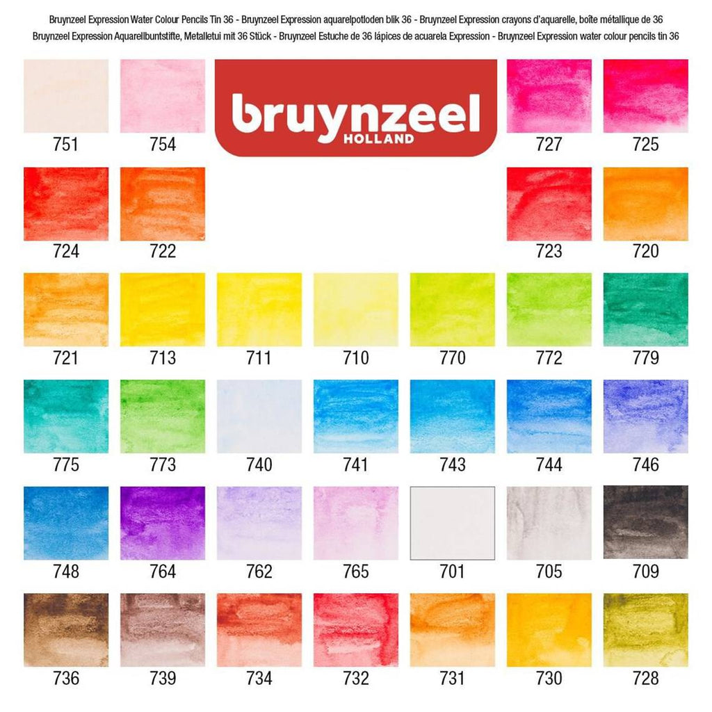 Expression Water Colour Blyanter - 36 stk.