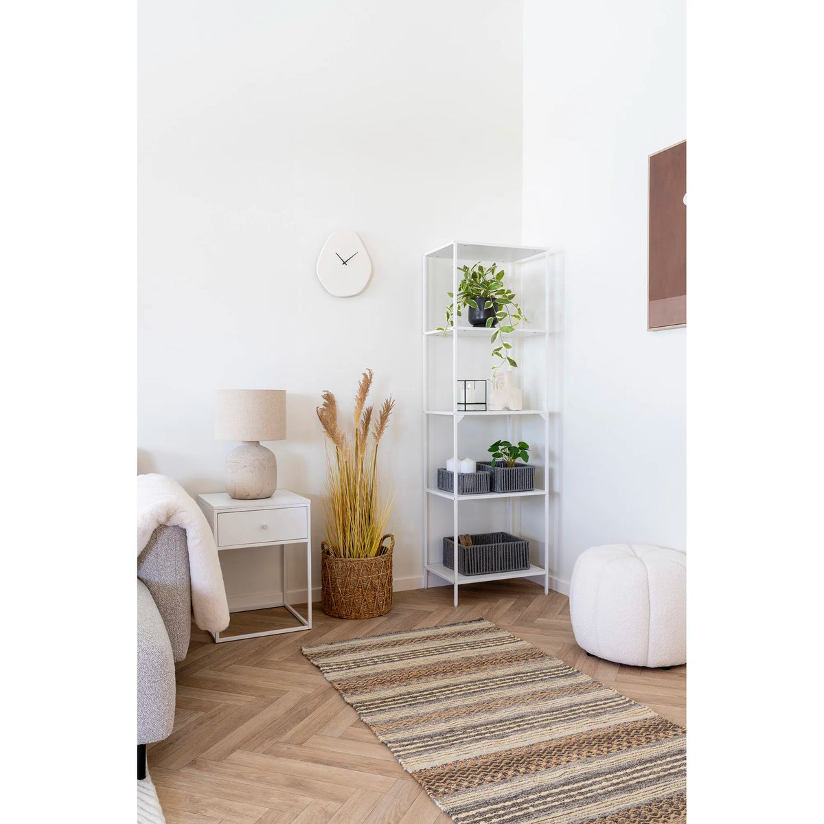 Bilby Bordlampe - Bordlampe, keramik, lysebrun 150cm ledning