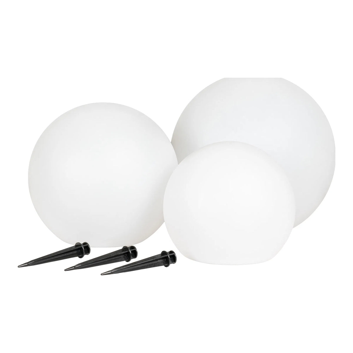 Lifton LED Lampe - Lampe, hvid, integreret solceller, sæt af 3